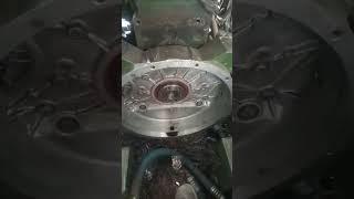 Fitted main Crank oil seal in Cummins 33B series Engine automobile repairingworkshop engine [upl. by Neruat655]