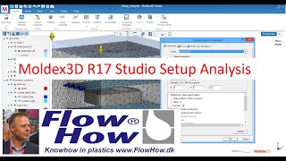 Moldex3D Studio R17 setup analysis mesh material process and computation parameters [upl. by Kimberlee]