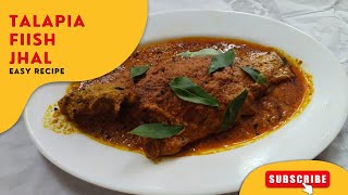 Tilapia fish curry recipe bengali  তেলাপিয়া মাছের ঝাল  Tilapia macher jhal recipe [upl. by Agustin826]