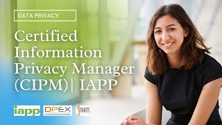 Certified Information Privacy Manager CIPM IAPP dataprotection career [upl. by Heathcote]