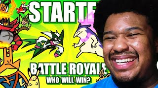 Starter Pokemon Battle Royale 💥 Collab With Gnoggin by TerminalMontage REACTION [upl. by Cindee]