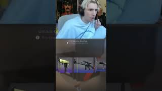 XQC unboxed a CRAZY EXPENSIVE CSGO knife 1000 shorts [upl. by Anicnarf]