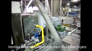 Superabsorbent polymers SAP fluid bed dryer  Ventilex [upl. by Byrle]