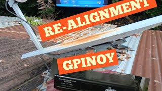 NO SIGNAL REALIGNMENT l GSAT GPINOY SATELLITE DISH [upl. by Fasa]