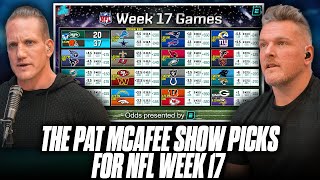 The Pat McAfee Show Picks amp Predicts Every Game For NFLs 2023 Week 17 [upl. by Wickman914]