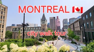 Montréal Canada 🇨🇦montreal august 2024walking toura walk in Montreal citywalks🌎 montreal city [upl. by Sinegold]