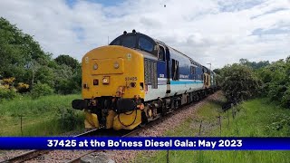 37425 growls away at the Boness Diesel Gala 27th amp 28th of May 2023 [upl. by Larine]