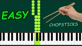 CHOPSTICKS  EASY Piano Tutorial for beginners [upl. by Olivier]