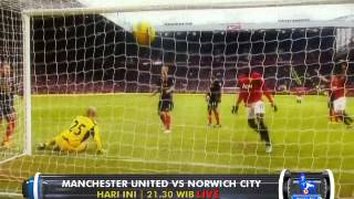 Barclays Premier League  Manchester United vs Norwich City di Globaltvseru [upl. by Ott]