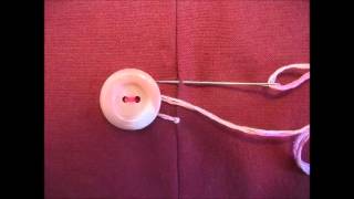 How to Make a Hand Stitched Button Loop [upl. by Lorry]