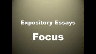 Focus in Expository Essays [upl. by Ruvolo]