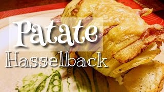 Patate hasselback RICETTA SEMPLICISSIMA patate farcite al forno [upl. by Matelda828]