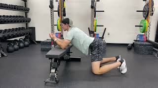 Bench Thoracic Spine Extension Bench Lat Stretch [upl. by Petracca]