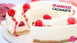 Délice dété  lentremets Framboise Vanille et Cacahuète [upl. by Eslehc]