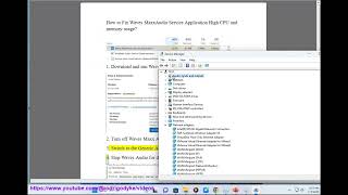 Fix Waves MaxxAudio Service Application High CPU and memory usage on Windows [upl. by Nomzed]
