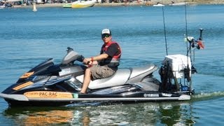 Jet Ski PWC  Reboarding  HOW TO GET BACK ON WHEN YOU HAVE A COOLER RACK INSTALLED [upl. by Krik902]