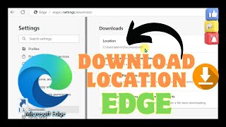 How To Change Download Location In Microsoft Edge [upl. by Witkin]