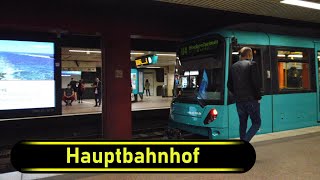 UBahn Station Hauptbahnhof  Frankfurt am Main 🇩🇪  Walkthrough 🚶 [upl. by Ahpla]