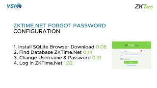 HOW TO RESET PASSWORD FOR ZKTIMENET 2024 [upl. by Iglesias]