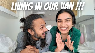 FINALLY living in our van [upl. by Thornie]