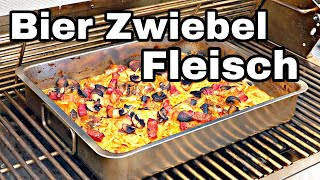 Bier Zwiebel Fleisch vom Grill oder Backofen  The BBQ BEAR [upl. by Neeloj]