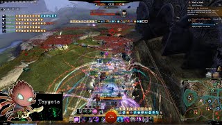 GW2 WvW  Rifle Staff Chronomancer  Pumping All the Boons [upl. by Kittie]