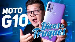 Moto G10  TOP 10 DICAS amp TRUQUES para DEIXAR ELE AINDA MELHOR [upl. by Isnan]