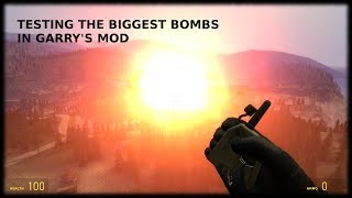 BIGGEST EXPLOSIONS  Garrys Mod [upl. by Yager]