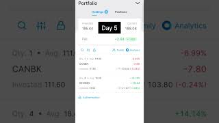 The beginning of portfolio for holding stocks Day 4 beginners stocksandshares stocktalk [upl. by Crutcher946]