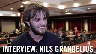 Schachbundesliga Finale 2018  Interview with Nils Grandelius [upl. by Eicyaj]