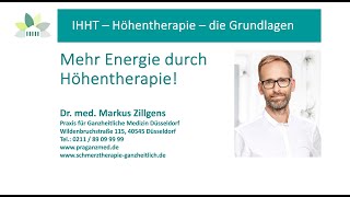 Mehr Energie durch Höhentherapie IHHT  die Grundlagen [upl. by Nrev]