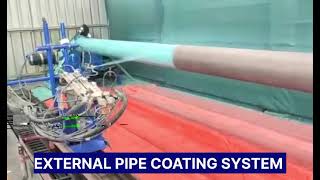 EXTERNAL PIPE COATING SYSTEM makeinindia airlessspray vrcoatings pipecoating [upl. by Shandie880]