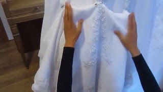 Bridal Gown American Bustle Tutorial amp How To Make The Loops Avoid Paying High Priced Alterations [upl. by Gudrin]