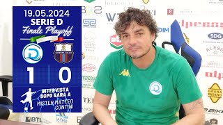 Intervista Mister Contini dopo DesenzanoVaresina 10 [upl. by Elfreda875]