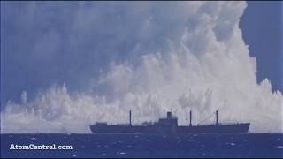 Nuclear Explosion in the sea 1958 [upl. by Annahpos]