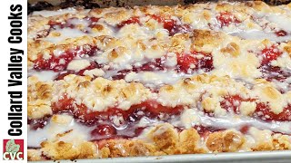 Cherry Coffee Cake  Easy Recipe  Streusel Topping  Step by Step  How to Cook Tutorial [upl. by Alexandra]