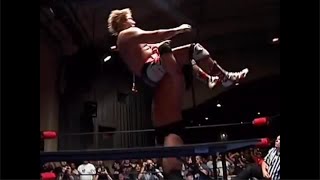 Mike Awesome puts Satoshi Kojima through a table with an Awesome Bomb [upl. by Rednal]