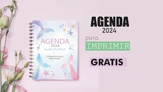 DIY AGENDA 2024 para imprimir gratis ♥Aylén [upl. by Nussbaum]