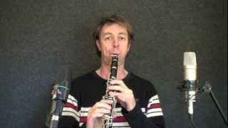 Clarinet Lesson rhythmic register jumping Cam Robbins [upl. by Hsak]