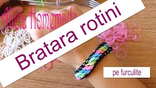 Cum se face BRATARA ROTINI pe furculite TUTORIAL RO DIY [upl. by Ailati]