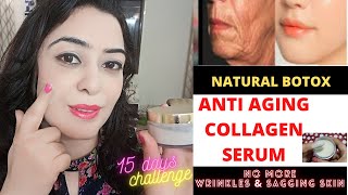 Homemade Anti Aging Collagen Serum for fine lines and wrinkles poojaLuthra wrinkles antiaging [upl. by Ilah]