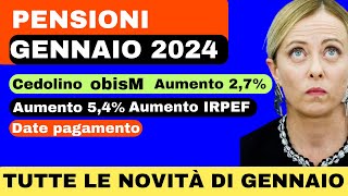 PENSIONI 👉 ECCO COME CAMBIA IL TUO IMPORTO DA GENNAIO 2024 [upl. by Felizio410]