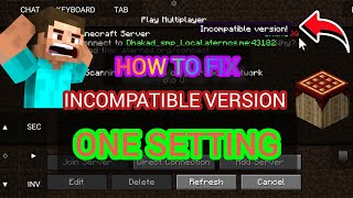 HOW TO FIX INCOMPATIBLE SERVER IN POJAV LANCHER  REMOVE INCOMPREHENSIBLE VIRSION EASY [upl. by Kablesh]