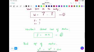 ENERGY FORMULAES AND DERIVATION OF KINETIC AND POTENTIAL ENERGY [upl. by Elehcir222]