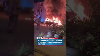 incendia yipeta en villa olímpica de Santiago [upl. by Reifel]