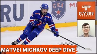 Philadelphia Flyers Film Room Deep Dive on Matvei Michkov with David StLouis [upl. by Ettezil]