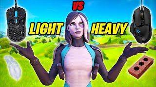 Light VS Heavy Mouse In Fortnite Logitech G502 VS GWolves HatiS Which Is Better [upl. by Binky]