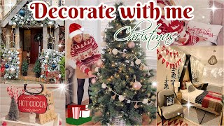 DECORATE WITH ME FOR CHRISTMAS 2021 ENTIRE HOUSE  FESTIVE PORCH 🎄✨ [upl. by Anahsar]