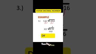 😳 How to Divide Decimal Numbers EASILY ➗🟰 maths easydivision dividedecimals mathematics [upl. by Bartko]