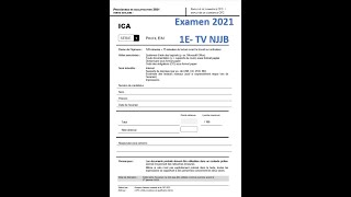 Examen 2021 facile  ICA Bureautique  Tableur Excel  Serie 1E tache 3NJJB TV budget [upl. by Airuam]